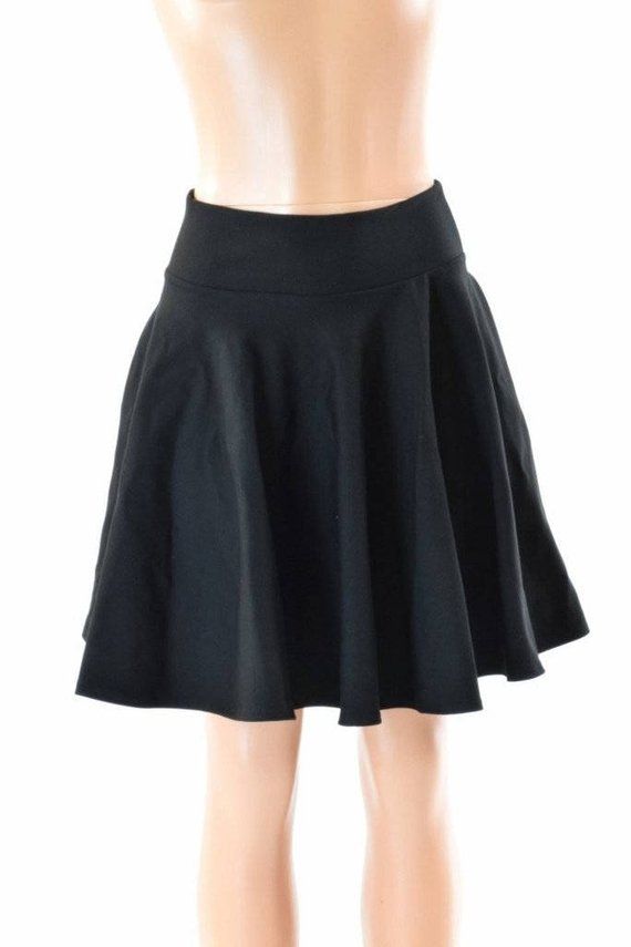 19" Black Zen Soft Knit Skater Skirt Full Circle Stretchy Plush -152477 Comfy Skirt, Full Circle, Womens Skirts, Soft Knits, Skater Skirt, Ballet Skirt, Womens Skirt, Skirt, Knitting