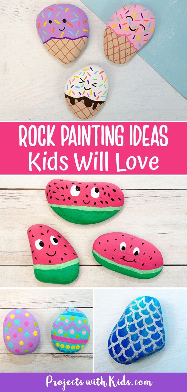 rock painting ideas for kids will love