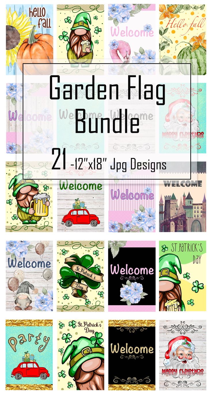 the garden flag bundle is available for all ages and abilities to use in this project