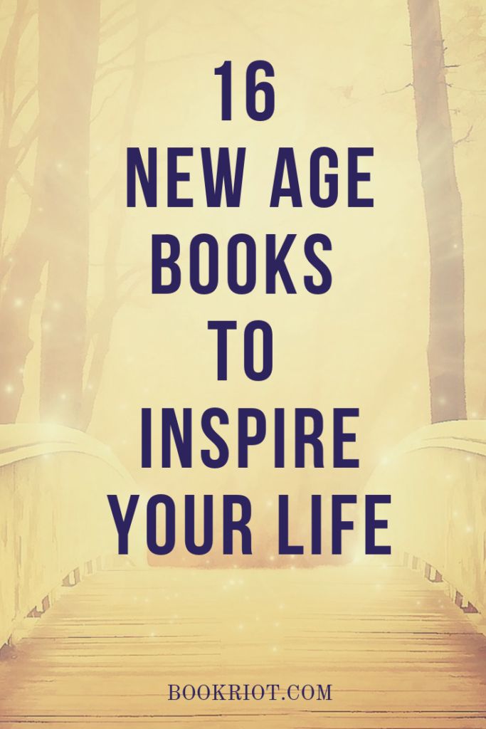 a bridge with the words 16 new age books to inspire your life