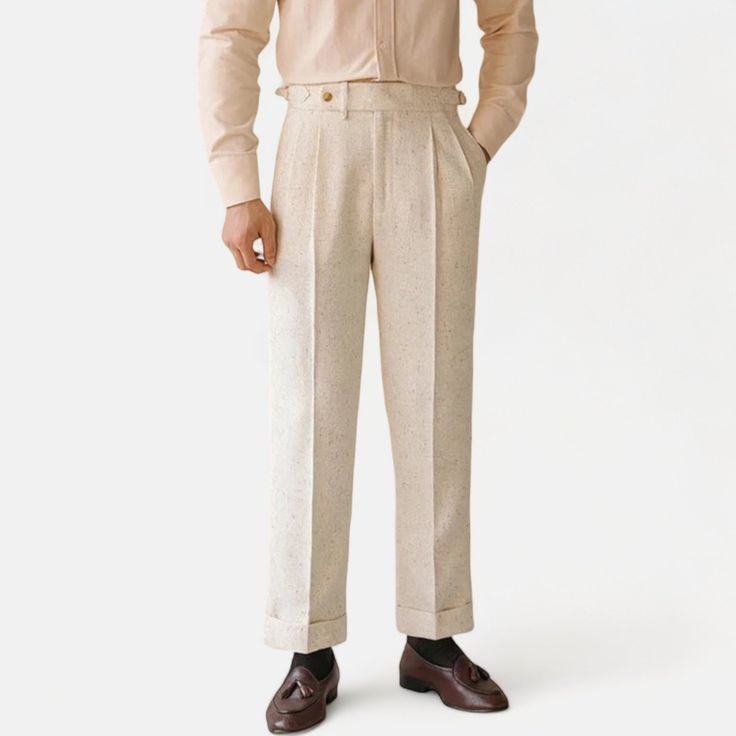 Erleben Sie eleganten Stil und Komfort mit unserer Hose mit hoher Taille von Paris. Eine schmeichelhafte Passform, die Ihre Kurven betont und zu jedem Outfit passt. Werten Sie Ihre Garderobe mit dieser raffinierten Hose auf, die perfekt für jeden Anlass ist.

Material: Viskose 30%, Polyester 70%
Stil: Lässig/Smart Casual/Elegant
Geschlecht: Männlich
Vorteile: Bequem
Muster: Solide

Empfohlene Größe basierend auf dem Gewicht:
Größe 44 (50kg -60kg)
Größe 46 (60kg - 70kg)
Größe 48 (70kg - 75kg)
Größe 50 (75kg - 80kg)
Größe 52 (80kg - 85kg)
Größe 54 (85kg - 90kg)
Größe 56 (90kg - 95kg)
Größe 58 (100kg -105kg)
Um die perfekte Größe für Sie auszuwählen, sehen Sie sich bitte die folgenden Größentabellen an und kontaktieren Sie uns für Unterstützung Semi-formal Beige Trousers, Elegant Wide Leg Bottoms For Semi-formal Occasions, Slim Fit Ankle-length Dress Pants For Fall, Fitted Bottoms With Welt Pockets, Ankle-length, Fitted Ankle-length Pants With Welt Pockets, Fitted Ankle-length Bottoms With Welt Pockets, Slim Fit Ankle-length Pants For Business Casual, Fitted Ankle-length Pants For Business Casual, Fitted High-waisted Summer Chinos