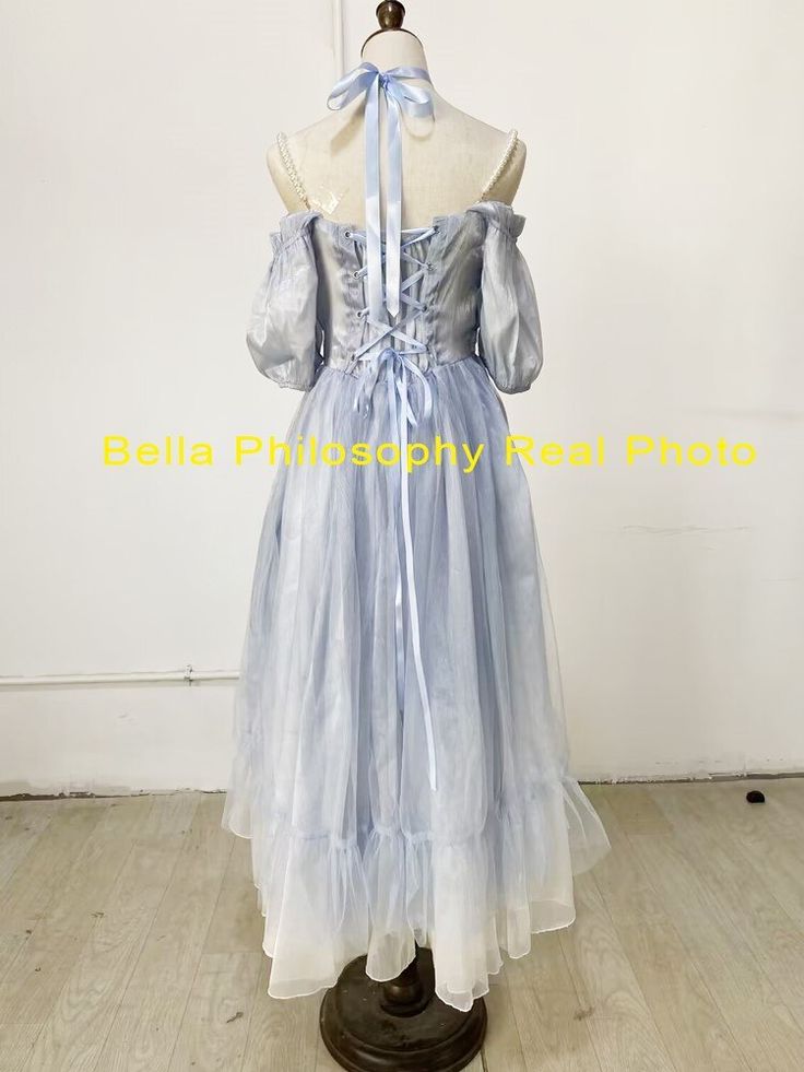 Tavimart Elegant Vintage Lolita Princess Long Sleeve OP Dress Ladies Organza Bow Off Shoulder Party Wedding Girly Kawaii Victorian Dress Tea Party Dresses, Dresses Victorian, Long Evening Dresses Elegant, Light Gradient, Dresses Elegant Long, Organza Bow, Rose Fairy, Op Dress, Tea Party Dress