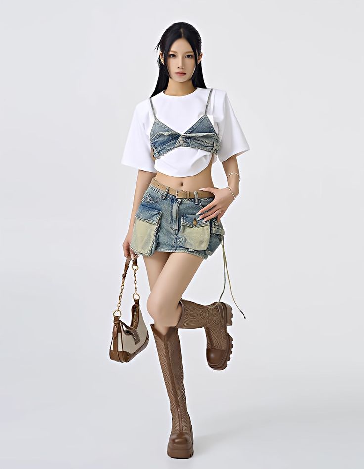 This Sandblast Utility Cargo Denim Mini Skirt is a perfect combination of style and practicality. Take on the Y2K vibes with vintage-inspired details like cargo pockets for a look that is on-trend and functional.
Gender: WomenMaterial: Denim, PolyesterLength: Above Knee / MiniWaist: Low to Mid-Waist Denim Y2k Cargo Skirt For Spring, Trendy Medium Wash Cargo Skirt For Summer, Spring Y2k Style Denim Cargo Skirt, Y2k Denim Mini Cargo Skirt, Y2k Summer Streetwear Cargo Skirt, Trendy Denim Skirt With Multiple Pockets, Summer Denim Skirt With Cargo Pockets, Trendy Denim Skirt With Cargo Pockets For Summer, Casual Denim Cargo Skirt With Multiple Pockets