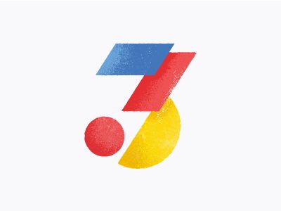 an abstract logo with the letter z in red, yellow and blue on a white background