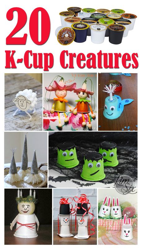 20 k - cup creatures are featured in this collage with the words, 20 k - cup creatures