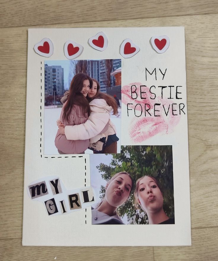 Scrapbook For Bff Birthday, Picture Card Ideas For Best Friend, Birthday Card Ideas Scrapbook, Journal For Friend Gift Ideas, Photo Book Birthday Gift, Journal Ideas For Bestie, Birthday Book For Best Friend, Diary Ideas For Best Friend, Besties Scrapbook Ideas