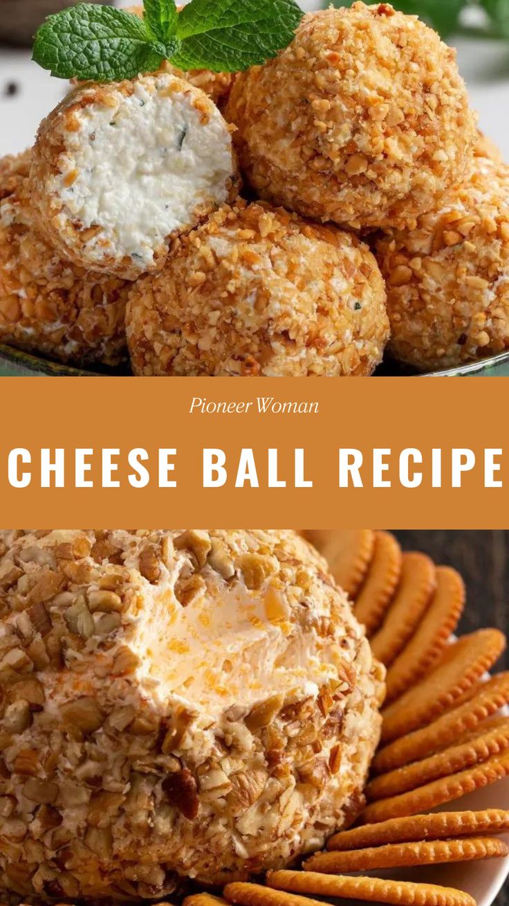 Pioneer Woman Cheese Ball Recipe Paula Deen Cheese Ball, Best Cheese Ball Ever, Pioneer Woman Cheese Ball, Cheese Ball Appetizers Mini, Southern Cheese Ball, Appetizers With Sour Cream, Simple Cheese Ball Recipes, Cream Cheese Ball Recipes Easy, Smoked Cheese Ball Recipes