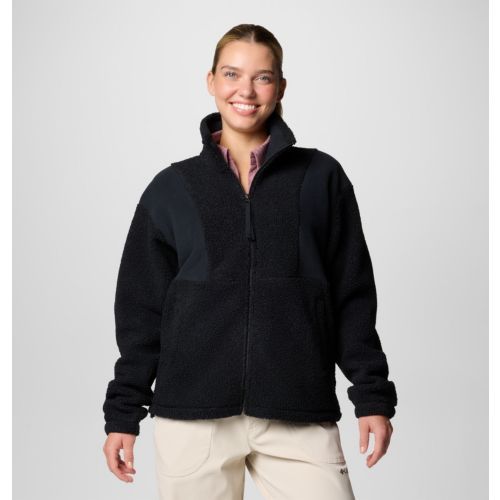 Crafted of plush, textured fleece, this jacket is perfect for chilly days with a drawcord-adjustable hem that lets you seal out the cold when you need it most. Fleece Jacket, Columbia, Black