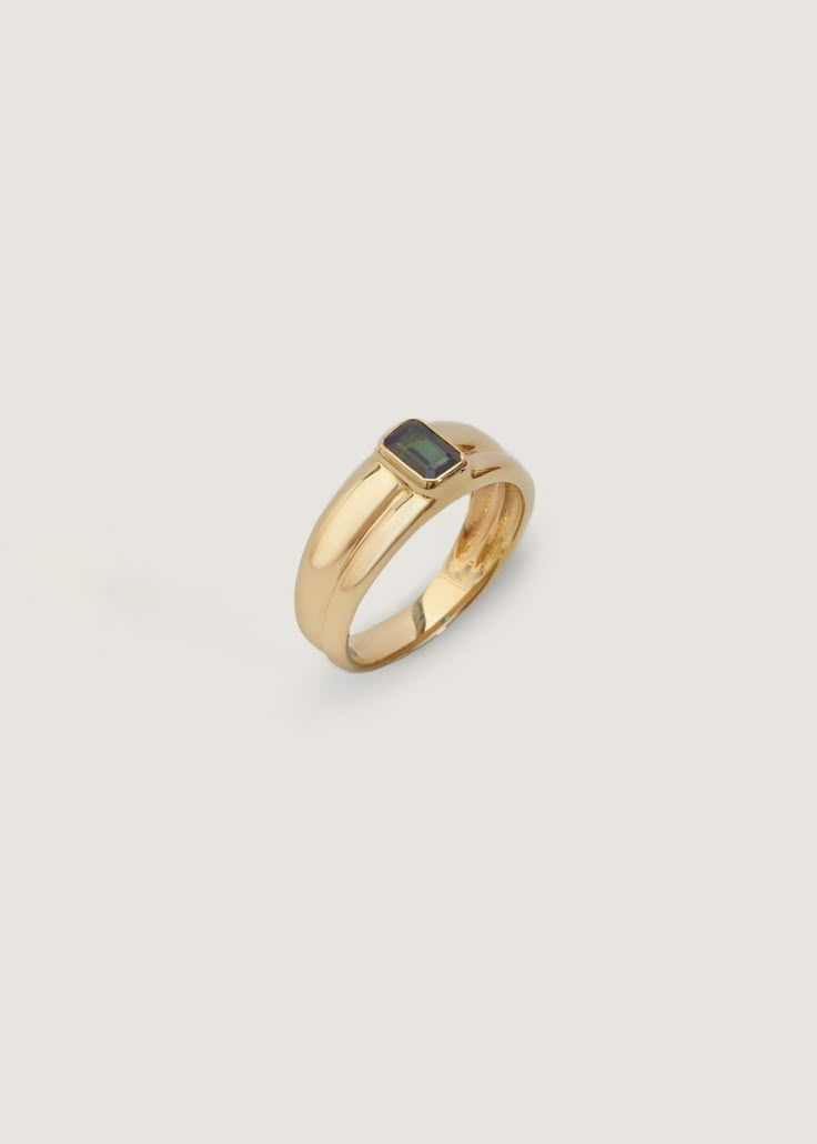 We took one of your favorite rings, the Françoise Stacked Ellipse Ring I, and added a gemstone to give more texture and character. Elegant enough to be worn day to night, and bold enough to make a statement—make her your trademark. Hollow and designed with comfort in mind. 14k solid gold—always. Average weight: 5g Band width: 7.5mm (front), 4mm (back) Total carat weight: 0.5ctw Stone shape: Emerald This piece is made to order. Please allow at least 4-6 weeks for production. One-Of-A-Kind: All st Luxury Polished Tourmaline Rings, Classic Tourmaline Jewelry With Polished Finish, Yellow Gold Tourmaline Ring With Polished Finish, Yellow Gold Tourmaline Ring, Timeless Tourmaline Jewelry As Gift, Timeless Tourmaline Jewelry For Gifts, Minimalist Tourmaline Gemstone Ring, Modern Tourmaline Rings In Emerald Cut, Formal Tourmaline Solitaire Jewelry