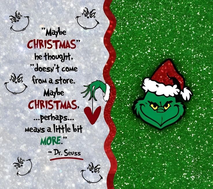 the grinch christmas brochure has been designed to look like it's from the grinch movie