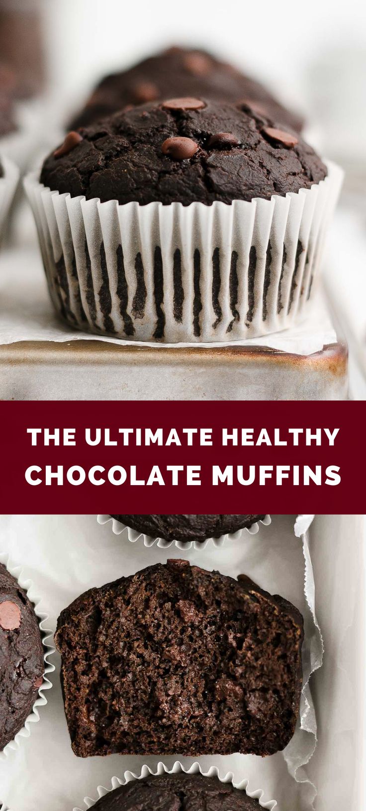 the ultimate healthy chocolate muffins