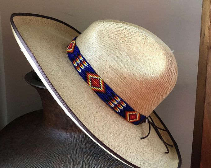 Etsy :: Your place to buy and sell all things handmade Traditional Adjustable Handwoven Hat Bands, Handmade Multicolor Hat Bands For Rodeo, Adjustable Handwoven Hat Bands For Rodeo, Western Style Adjustable Handwoven Hat Band, Adjustable Handwoven Straw Hat For Rodeo, Adjustable Multicolor Western Straw Hat, Southwestern Beaded Hat Bands For Summer, Adjustable Handmade Straw Hat For Western-themed Events, Handmade Adjustable Straw Hat For Western-themed Events