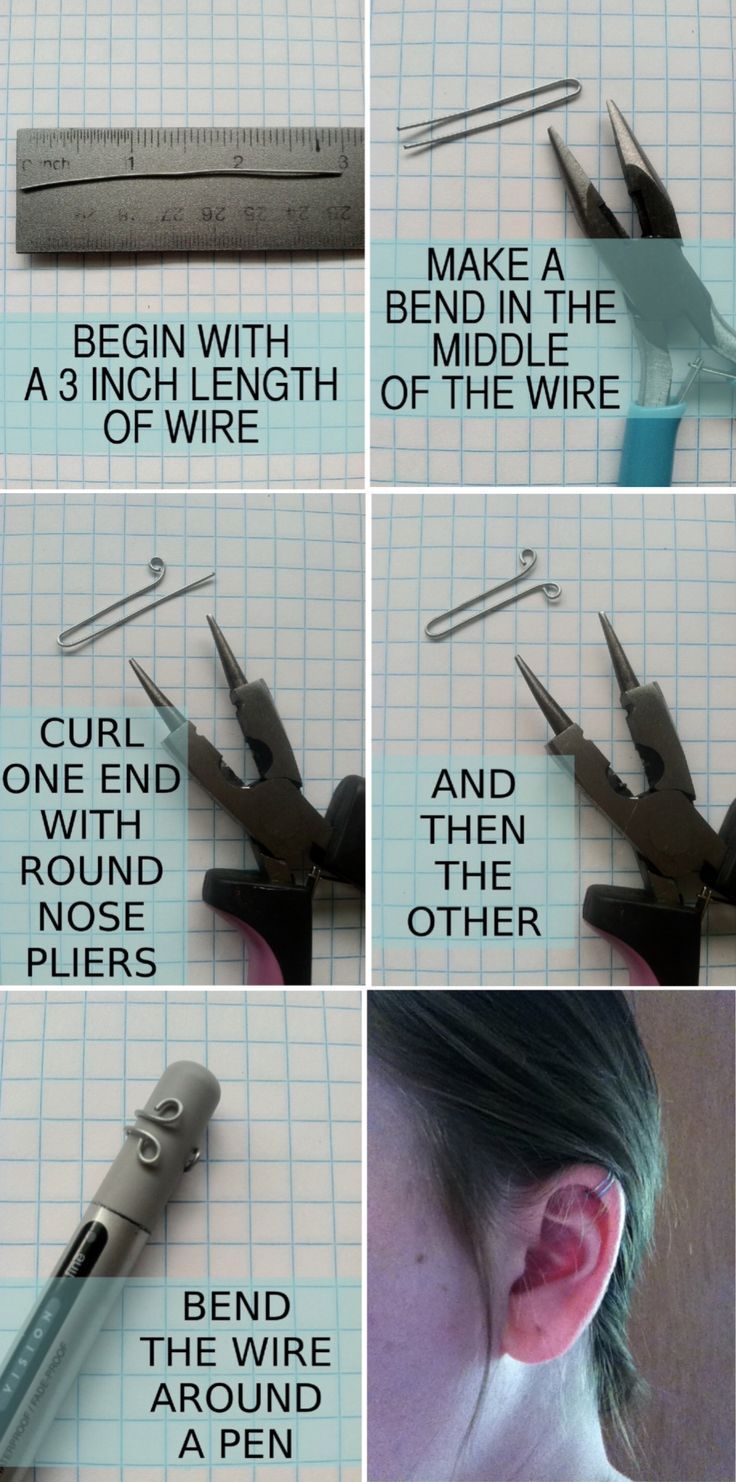 the instructions for how to use pliers and wire cutters are shown in four different pictures