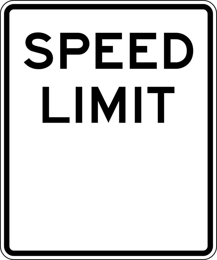 a black and white sign that says speed limit with the words'speed limit '