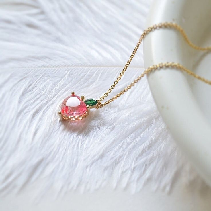 Ariana Grande Peach Necklace, Sparkling Peach Necklace, Peach Earrings, Flower Girl Gift, Bridesmaid Gift, Wedding Necklace, Gift Fort Her - Etsy Peach Necklace, Peach Jewelry, Cute Peach, Fruit Necklace, Peach Earrings, Luxe Jewelry, Butterfly Earrings Stud, Flower Girl Gifts, Earrings Flower