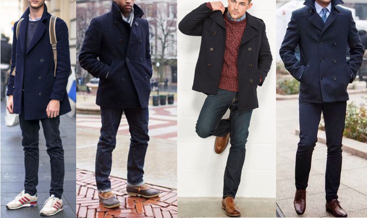 A Man’s Guide to the Pea Coat | The Art of Manliness Men Peacoat, Men Fashion 2023, Business Casual Mens, Peacoat Outfit, Summer Mens Fashion, Casual Mens Fashion, Best Dressed Men, Mens Wardrobe Essentials, Mens Wardrobe