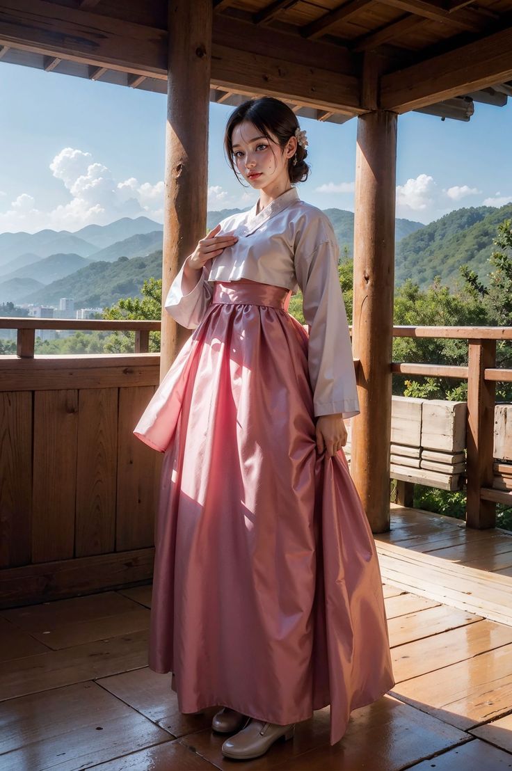 Hanbok Traditional Princess, Korean Hanbok Princesses, Korean Gown, Korean Princess, Corset Fashion Outfits, Hanbok Traditional, Modern Disney Characters, Korean Traditional Clothing, Sewing Barbie Clothes