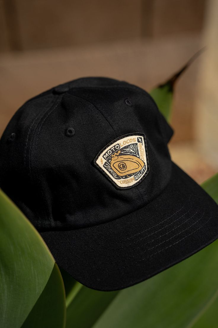 Viva Moto Locos! A youth size curved bill buckle back "dad" style hat featuring a Moto Locos woven patch. Features Lightweight mid-crown fit Adjustable Fastener w/ Metal Clasp Dad Fashion, Hat Fashion, Buckle, Black