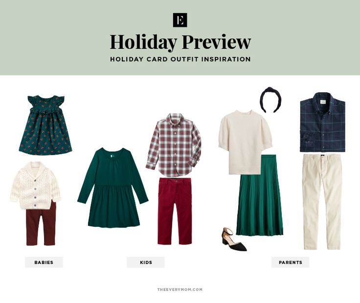 the holiday wardrobe guide is displayed in green, white and blue colors with text that reads holiday