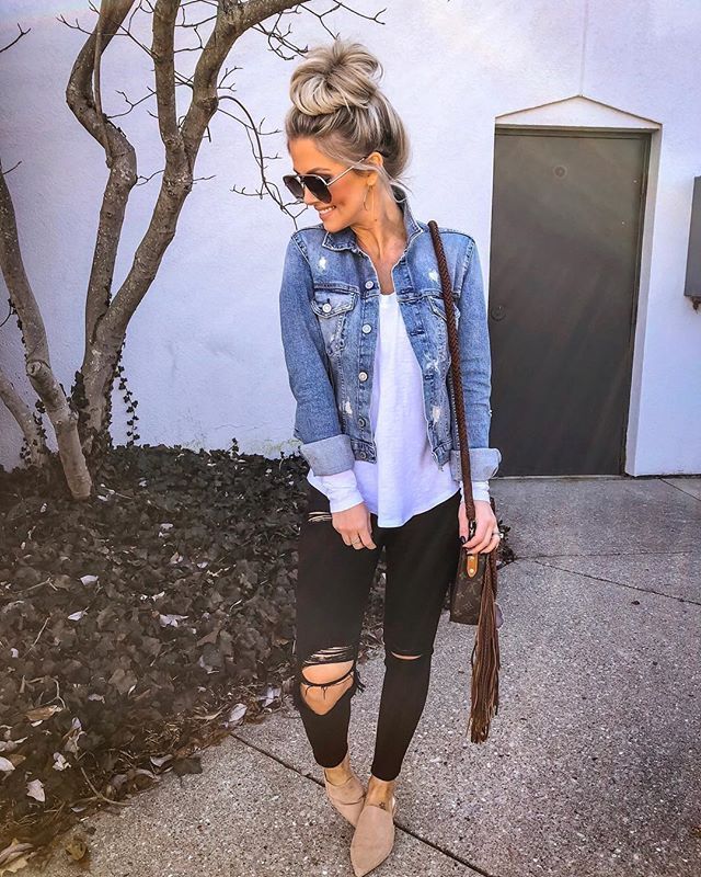 Varsity Fashion, Y8 Games, Kadeřnické Trendy, Jean Jacket Outfits, Mode Jeans, Mode Boho, Outfit Jeans, Mode Casual, Jeans Diy