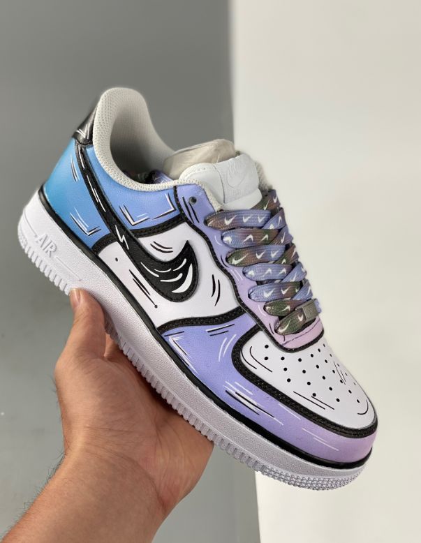 Sneakers Cartoon, Cool Shoes For Men, Shoes Af1, Shoe Artwork, Custom Sneakers Diy, Nike Air Force 1 Custom, Custom Shoes Diy, Nike Shoes Air Force, Cartoon Shoes