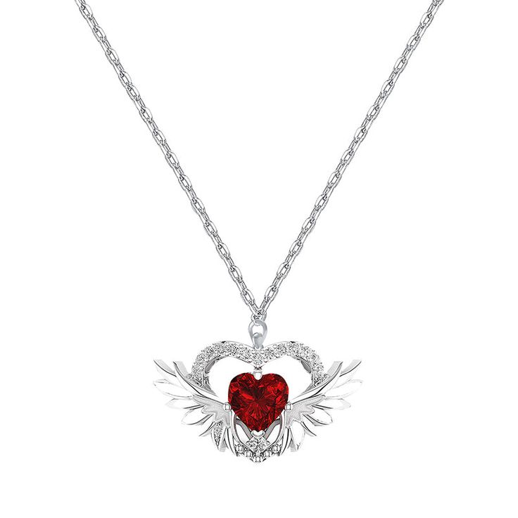 Radiate love and elegance with our 925 Silver Heart Necklace. Crafted from sterling silver and adorned with 5A cubic zirconia, it captures the essence of timeless beauty. A perfect symbol of affection, this necklace is a dazzling addition to any collection. Cubic Zirconia Heart Necklace With Gemstone For Valentine's Day, Heart Necklace With Cubic Zirconia For Valentine's Day, Valentine's Day Heart Necklace With Cubic Zirconia Gemstone, Elegant Crystal Heart Necklace For Anniversary, Silver Heart Necklace With Birthstone - Cubic Zirconia, Crystal Heart Necklace For Valentine's Day Anniversary, Cubic Zirconia Heart Cut Birthstone Necklaces, Silver Cubic Zirconia Heart Necklace In Fine Jewelry Style, Heart Cut Birthstone Necklace In Cubic Zirconia