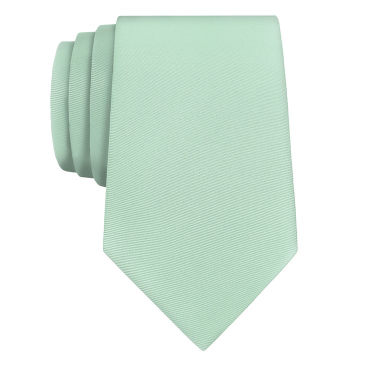 The pastel hues of the KT Mint necktie are perfect for spring. Solid mint ties feel charming, relaxing, and invigorating. Elegant Green Suit And Tie Accessories For Spring, Elegant Spring Standard Ties, Solid Color Ties For Black Tie Events In Summer, Solid Color Summer Ties For Black Tie Events, Standard Tie For Black Tie Occasion In Summer, Summer Black Tie Standard Neckwear, Classic Standard Tie For Spring, Elegant Green Ties For Spring, Elegant Green Tie For Spring