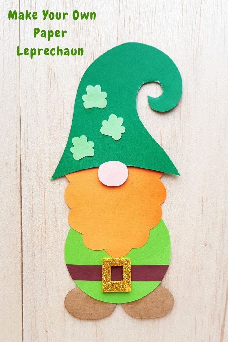 an image of a paper leprechaun craft