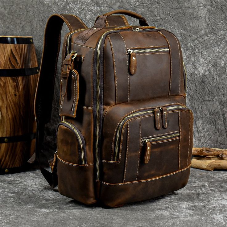 Cyflymder Leather Backpack Men Luxury Designer Laptop Bagpack for Man – cyflymder Vintage Large Capacity Backpack For Daily Use, Vintage Satchel Backpack With Large Capacity, Vintage Leather Backpack With Large Capacity, Vintage Leather Satchel Backpack With Large Capacity, Vintage Large Capacity Standard Backpack, Vintage Leather Backpack For School With Zipper Closure, Vintage Leather Satchel Backpack With Zipper, Vintage Brown Backpack With Large Capacity, Vintage Rectangular Backpack For Business