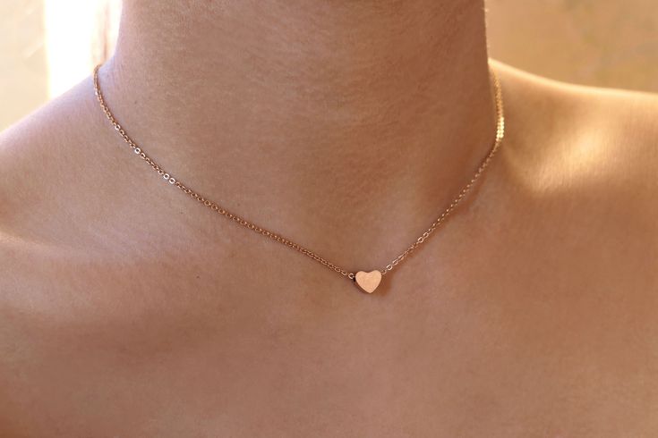 adjustable necklace: - shortest: 43 cm - longest: 48.8 cm Adjustable Minimalist Heart Necklace, Simple Rose Gold Heart Jewelry, Minimalist Rose Gold Heart Necklace With Delicate Chain, Simple Rose Gold Heart Necklace For Everyday, Rose Gold Dainty Heart Necklace With Adjustable Chain, Everyday Rose Gold Heart Necklace With Adjustable Chain, Dainty Rose Gold Heart Necklace With Adjustable Chain, Delicate Rose Gold Heart Necklace With Adjustable Chain, Simple Rose Gold Heart Necklace With Delicate Chain