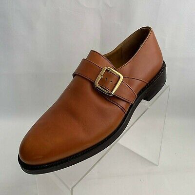 (eBay) J. MAcGill & Co Mens Monk Strap Caramel Leather Slip On Shoes Size 7 Brown Monk Strap Shoes For Semi-formal Occasions, Brown Closed Toe Monk Strap Shoes For Semi-formal Occasions, Formal Brown Closed Toe Leather Shoes, Brown Closed Toe Dress Shoes For Formal Occasions, Formal Brown Monk Strap Shoes, Formal Brown Leather Slip-on Shoes, Brown Pointed Toe Monk Strap Shoes For Work, Classic Leather Shoes With Pointed Toe And Leather Footbed, Classic Pointed Toe Leather Shoes With Leather Footbed