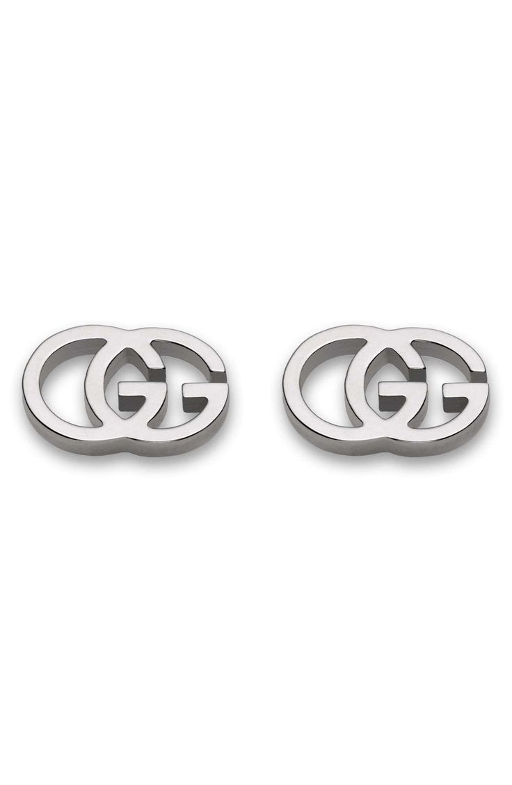 Double-G Stud Earrings, Main, color, WHITE GOLD Gucci Earrings, Skull Engagement Ring, White Diamond Rings Engagement, White Gold Earrings Studs, White Gold Studs, Beautiful Diamond Rings, White Gold Earrings, Diamond Drop Earrings, Online Earrings