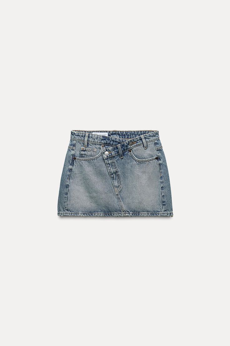 TRF DENIM MINI SKIRT Denim Low Rise Pleated Mini Skirt, Cheap Denim Mini Skirt, Casual Mini Denim Skirt, Cute Mini Skirts Denim, Cheap Fitted Denim Mini Skirt, Denim Skirts For Women Mini, 90's Denim Mini Skirt, Affordable Denim Skirt, Mini Denum Skirt