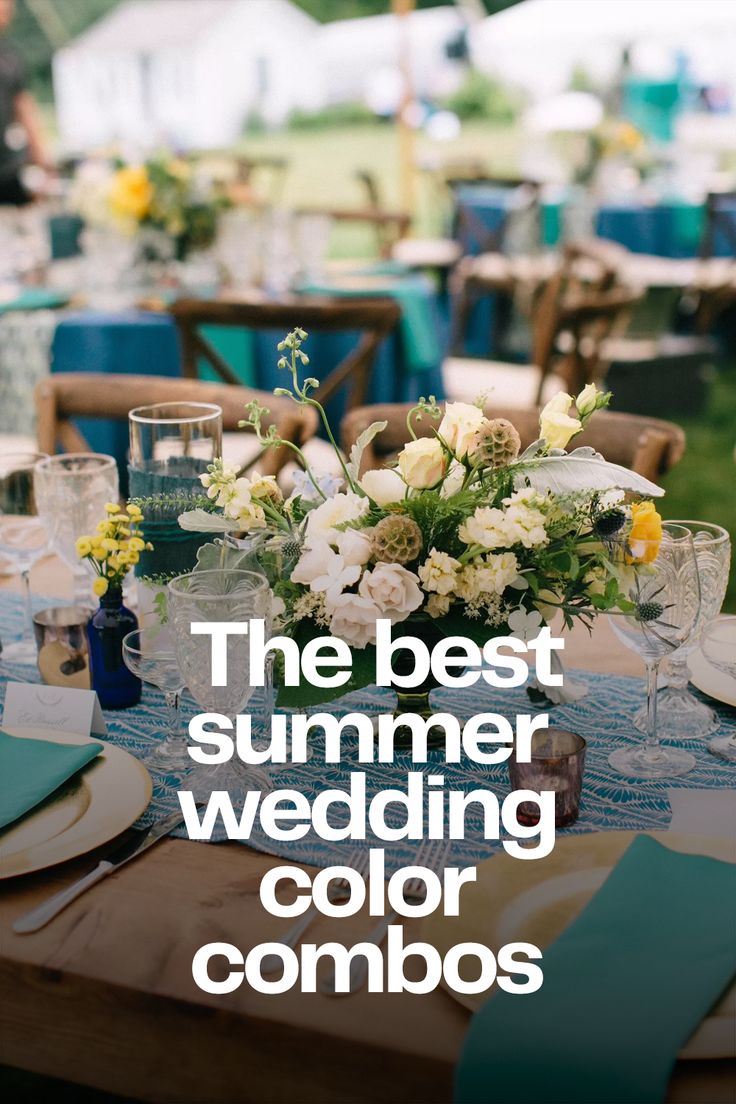 the best summer wedding color combos