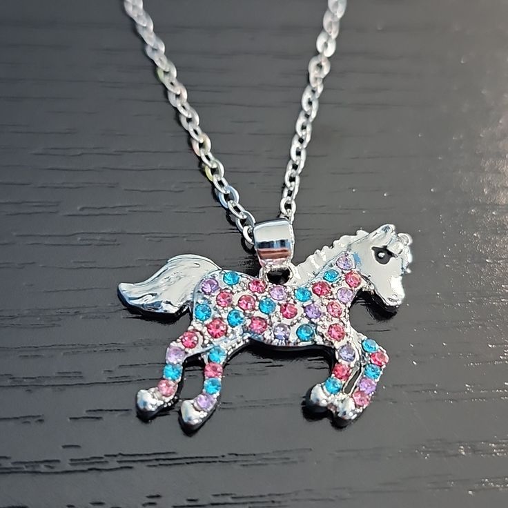 Unicorn Necklace New With Tags Silvertone Unicorn Necklace, Kids Accessories Jewelry, Girl Jewelry, Source Unknown, Kids Accessories, Silver Tone, Kids Shop, Jewelry Accessories, Tags