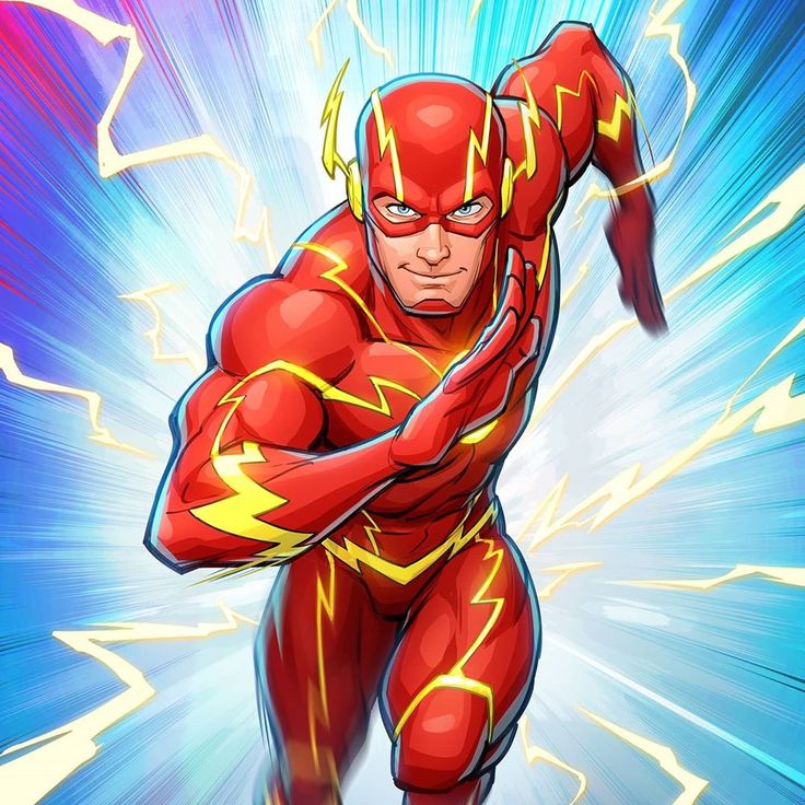 the flash is running through an abstract background