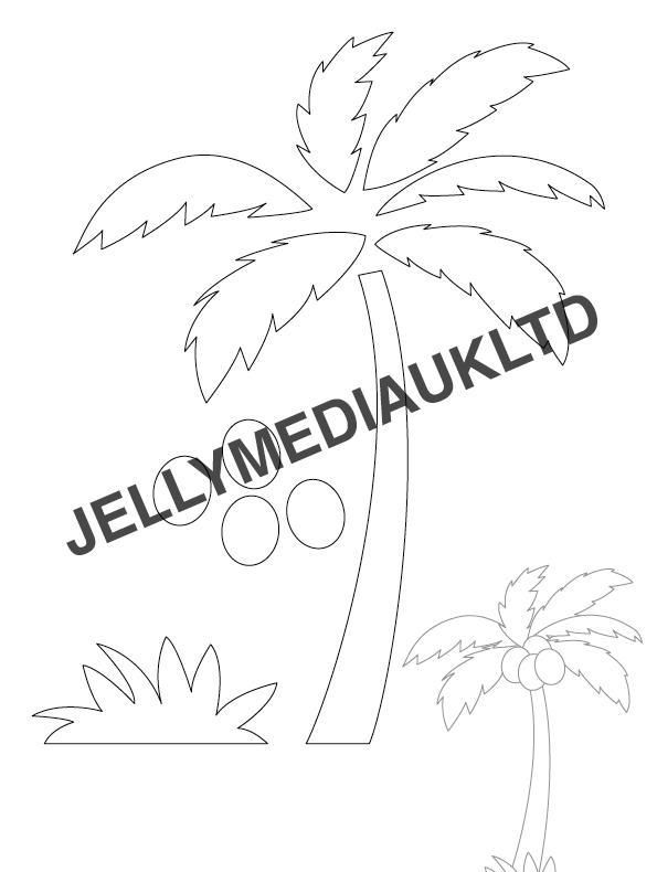 a drawing of a palm tree with the name jellymediaukd