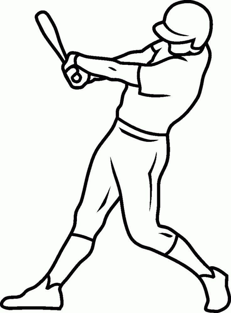 a baseball player is swinging his bat at the ball coloring pages for kids and adults