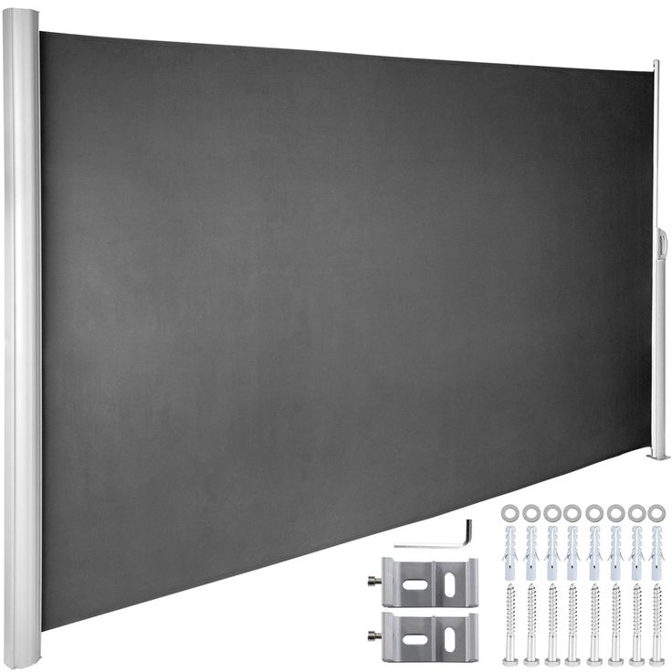 a large gray wall with white trim around it and several screws on each side