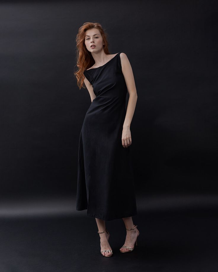 Formal Cotton A-line Midi Dress, Knee-length Asymmetrical Evening Dress, Cotton Sundress With Straight Neckline, Cotton Sundress With Fitted Bodice, Elegant Fitted Sundress, Chic Cotton Maxi Dress For Daywear, Evening Sundress With Straight Neckline, Elegant Sundress With Fitted Bodice, Midi Length, Elegant Formal Cotton Mini Dress