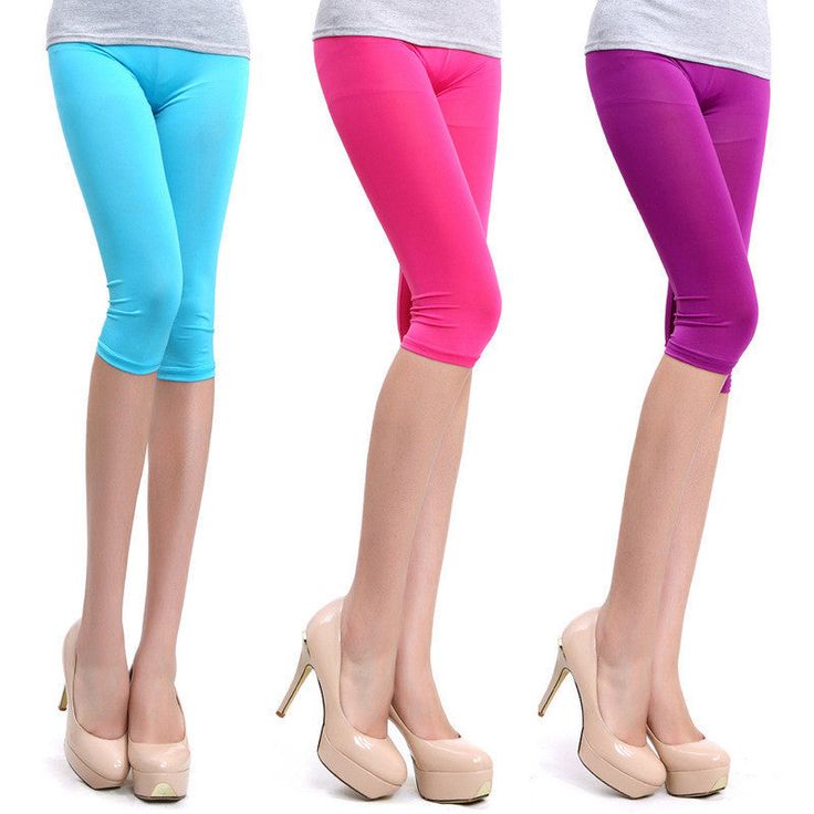 Gender: Women Item Type: Leggings Length: Mid-Calf Fabric Type: Knitted Material: Polyester Material: COTTON Waist Type: Mid Thickness: STANDARD Pattern Type: Solid Style: Casual Casual Tight Legwear For Spring, Casual Tight Fit Spring Legwear, Casual Stretch Footless Legwear, Casual High Stretch Summer Tights, Casual Blue Stretch Tights, Casual Stretch Blue Tights, Summer Elastane Stretch Leggings, Summer Stretch Elastane Leggings, Casual Pink Stretch Legwear