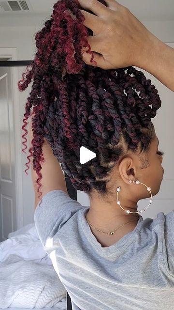 Crochet Passion Twists, Crochet Twist Hairstyles, Stretched Hair, Bridal Hair Tutorial, Passion Twists, Twist Ponytail, Twisted Updo, Natural Hair Twists, Twist Braid Hairstyles