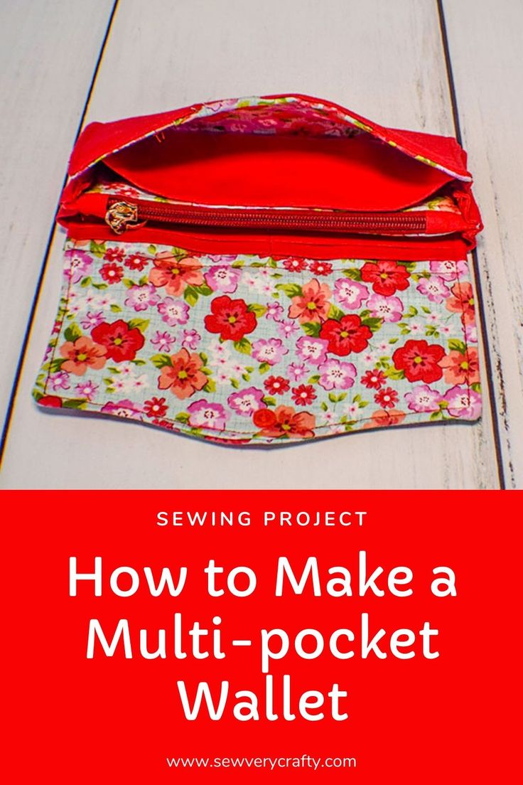 sewing project how to make a multi pocket wallet