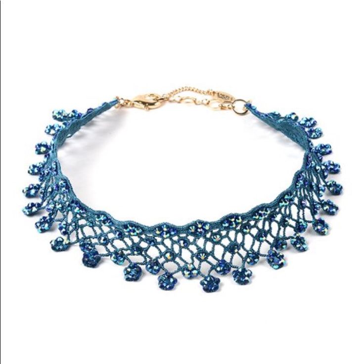 Add An Eye-Catching Touch To Your Ensemble With This Choker Laden With Faceted Glass Beads That Catch The Light With Dazzling Sparkle. 12'' L With 4'' Extender; Lobster Claw Clasp; Goldtone Brass / Glass; Imported Elegant Beaded Choker For Summer, Summer Blue Beaded Choker, Blue Bohemian Necklaces For Party, Bohemian Summer Party Choker, Adjustable Blue Beaded Necklaces For Party, Blue Crystal Beaded Necklaces For Party, Blue Crystal Beaded Necklace For Party, Elegant Blue Beaded Choker, Elegant Blue Choker For Festivals