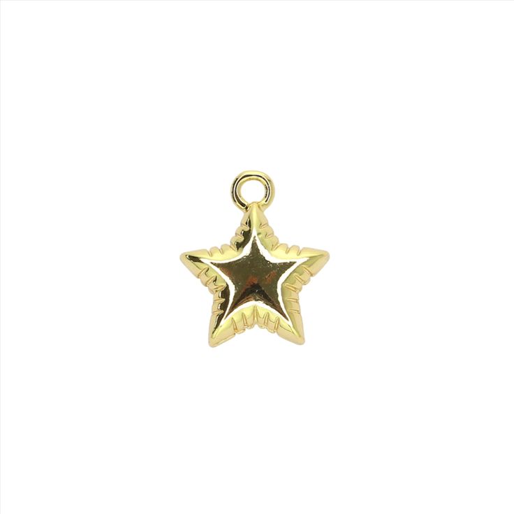 This delightful Balloon Star Charm is crafted from 14K gold-filled material, showcasing a charming double-sided design. Measuring 22.3mm tall, 17.6mm wide, and 7.2mm thick, this charm adds a playful touch to necklaces or bracelets. Yellow Gold Star Charm Pendant Necklace, Dainty Gold Star Charm, Star Charm Round Pendant As Gift, Gold Jewelry With Star Charm, 14k Gold Jewelry With Star Charm, Gold Star-shaped Jewelry With Charms, 14k Gold Star Charms, Gold Star-shaped Charm Necklace With Lobster Clasp, Gold Starfish Charm Jewelry In 14k Gold