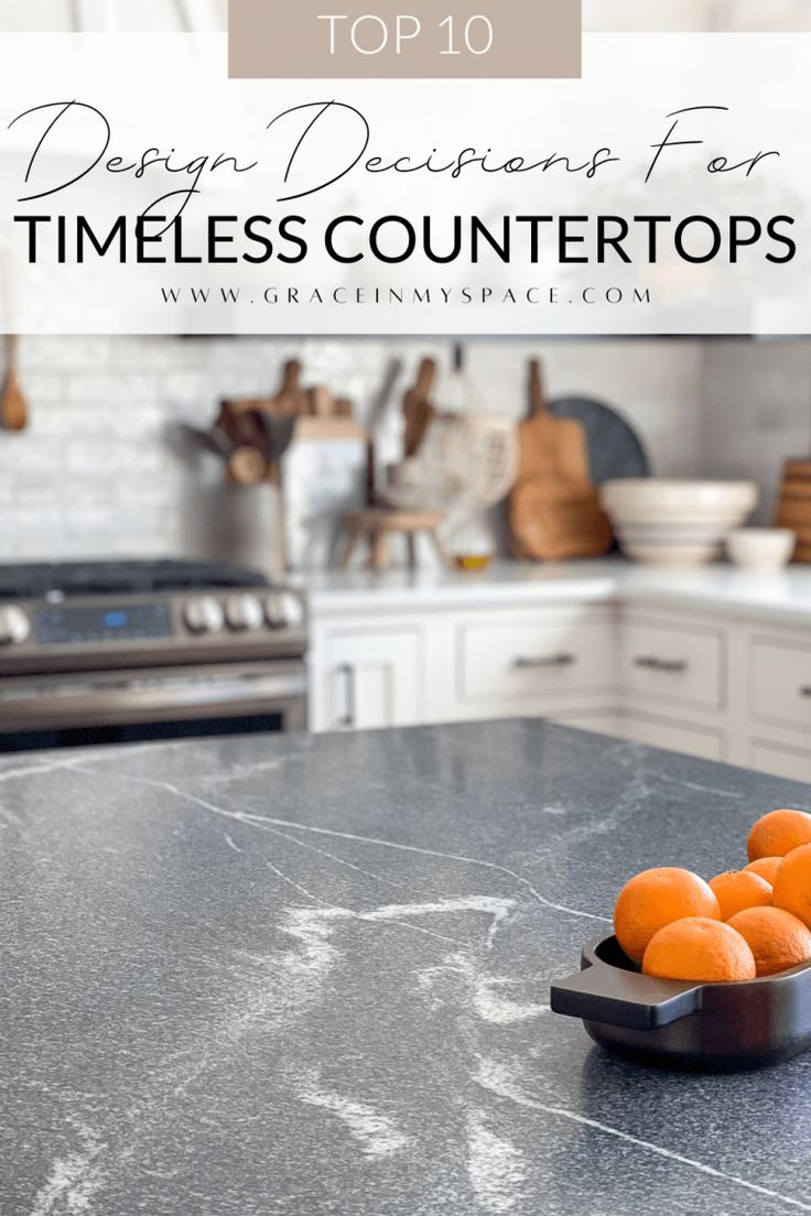 some oranges sitting on top of a counter in a kitchen with the title overlay