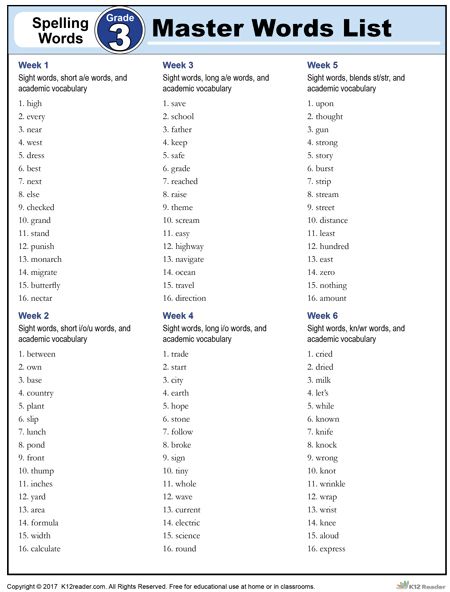 the spelling worksheet with words and numbers