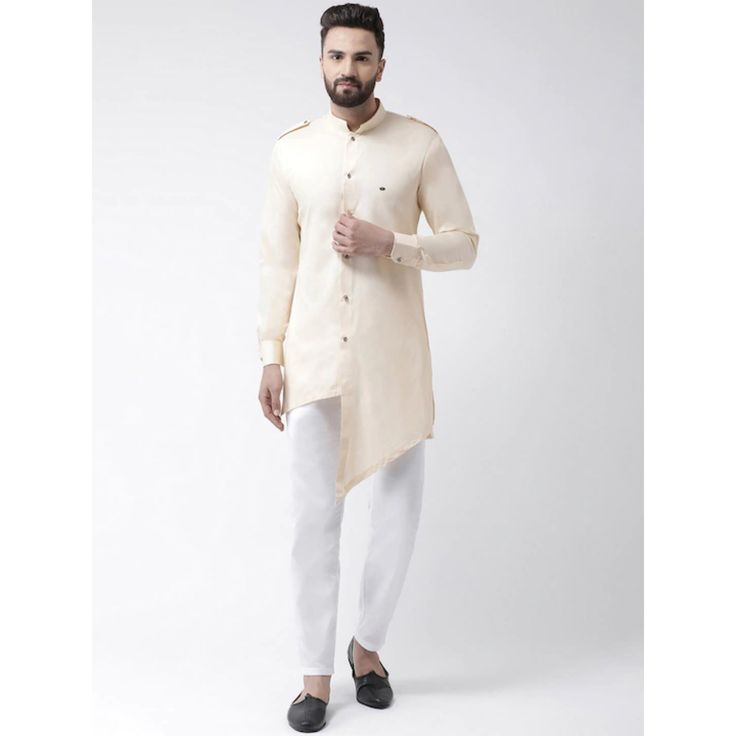 Off White Straight Kurta, Off White Straight Kurta For Diwali, Cream Straight Kurta, Diwali Off White Straight Kurta, Cotton Long Sleeve Bandhgala For Diwali, Cream Dabka Straight Kurta, Off-white Long Sleeve Kurta With Dabka, Off White Long Sleeve Festive Kurta, Festive Off White Long Sleeve Kurta