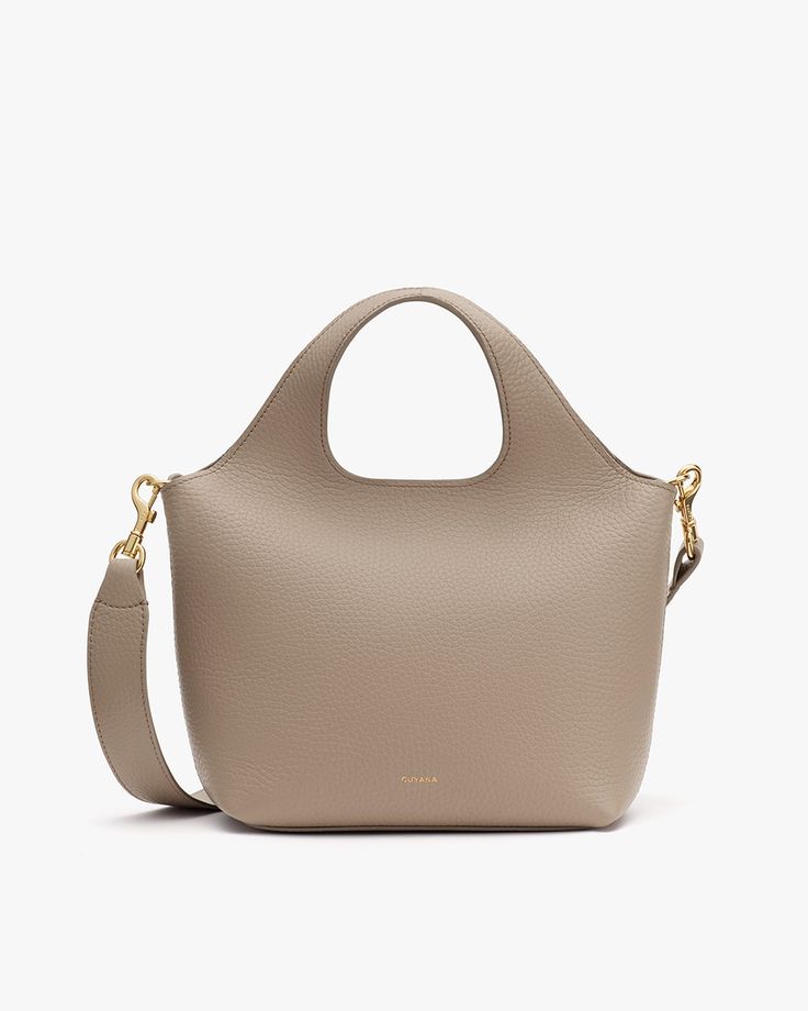 Mini System Tote – Cuyana Designer Satchel With Detachable Strap For Everyday, Designer Everyday Satchel With Detachable Strap, Modern Crossbody Bags For Everyday Luxury, Chic Tote Satchel For Everyday Luxury, Luxury Everyday Shoulder Bag With Round Handle, Luxury Shoulder Bag With Adjustable Strap For Everyday, Chic Textured Leather Crossbody Satchel, Chic Everyday Luxury Bags, Leather Satchel For Everyday Luxury