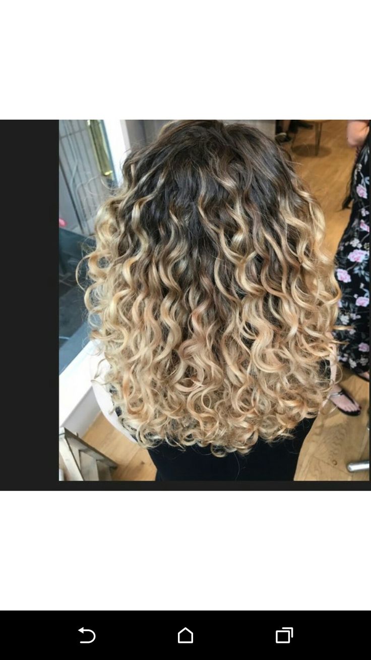 Naturally curly hair blonde ombre balayage  By Reegan at Spring Hair salon, in Birmingham UK   http://springisinthehair.com/ Curly Balayage, Curly Balayage Hair, Balayage Hair Blonde Medium, Ombre Curly Hair, Blonde Ombre Balayage, Hair Layered, Blond Ombre, Blond Balayage, Waves Hair